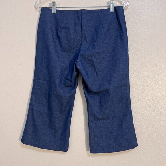 Trina Turk Blue Wide Leg Trousers - Picture 2 of 6